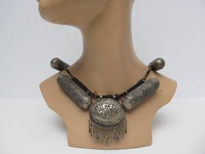 Large Ornate Vintage Yemeni  Middle Eastern Necklace
