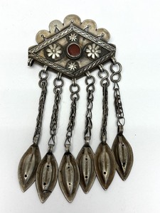 Antique Turkman Genuine Silver Pendant
