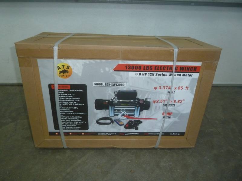 lot 28 image: ATS Power Winch 13,000 Lb.