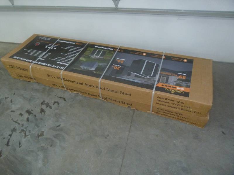 lot 164 image: Landhero Steel Storage Building 8 x 8