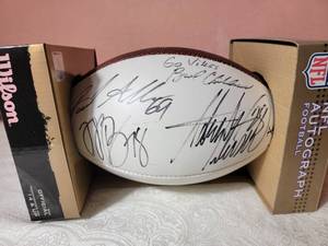 lot 131 image: Autographed Viking Football  Childres Era