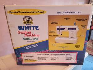 lot 177 image: White Sewing Machine Model 1866