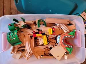 lot 178 image: Brio Train Play System  Big Ol Tub of Fun