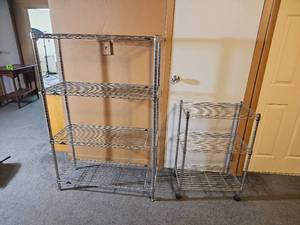 lot 111 image: Rugged Aluminum Shelving Group