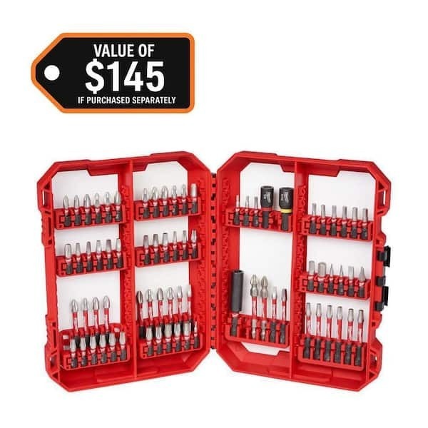 Milwaukee SHOCKWAVE Impact Duty Alloy Steel Screw Driver Bit Set (74-Piece)