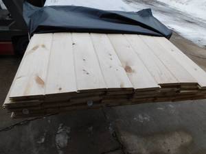 1 x 8 x 14 Ponderosa Pine #3 or better Tongue & Groove Reversible WP4 NG - 1,344 Linear FeetEnd Matched