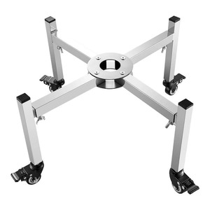 VEVOR Fire Pit Stand, 15-27 in. Adjustable Stretch with 4 Casters, Firepit Stand for Solo Stove Bonfire Ranger Yukon