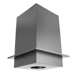 DuraVent DuraPlus All-Fuel Chimney 6in. Diameter Square Ceiling Support Box, 24in. Height