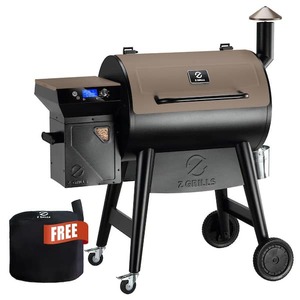 Z GRILLS 697 sq. in. Pellet Grill and Smoker in Bronze with PID 3.0 Controller and Cover