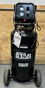 lot 17 image:  NorthStar Portable Quiet Electric Air Compressor, 1.5 HP, 26 Gallons, 4 SCFM  90 PSI #5903348 Msrp $599.99