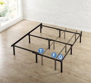 lot 54 image: Zinus 7 Compack  Metal Adjustable Bed Frame, FullQueenKing MSRP $75