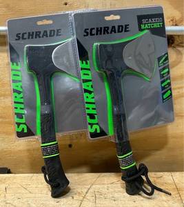 lot 129 image: Schrade SCAXE10 Hatchet lot of 2