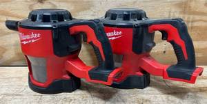 lot 204 image: Milwaukee Compact Vacuum Cat No. 0882-20 lot of 2