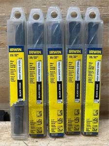 lot 210 image: Irwin Silver and Deming Drill Bit 1932 lot of 5