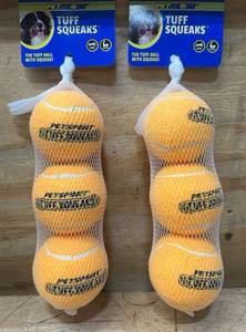 lot 271 image: PetSport Tuff Squeakers 2.5  lot of 6
