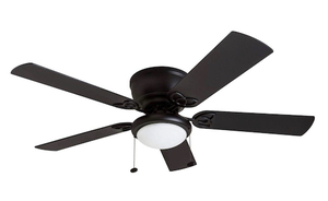 lot 288 image: Prominence Home, 52in. Benton Ceiling Fan Matte Black, Fan Diameter 52 in, Fan Blade Span 50-54 Air Delivery 3723 cfm, Model# 50853 Msrp $102.99