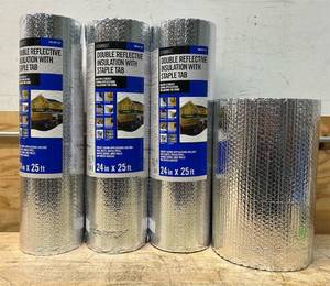 lot 290 image: Everbilt Double Reflective Insulation lot of 4