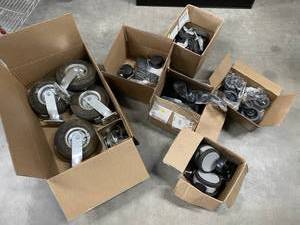 lot 38 image: Large Lot of Various Size Casters  Wheels