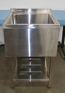 lot 9 image: Trinity Stainless Steel Utility Sink without Faucet