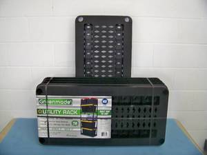 lot 26 image: Greenmade 5-Shelf 150lb. per shelf (750 lb. total) Utility Rack  Shelf - Appears to be banded NEW