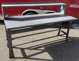 lot 50 image: Heavy Duty 6 Metal Shop Desk Workbench Work Bench