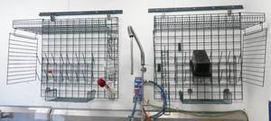 lot 14 image: wire racks for pan and utensil storage