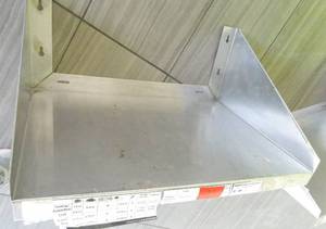 lot 21 image: Two stainless wall shelves