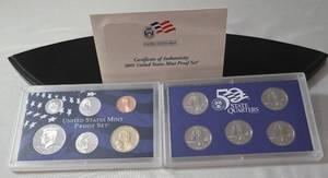 lot 9 image: 2005 United States Mint Proof Set