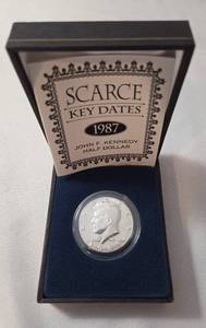 lot 10 image: 1987 JFK  Half Dollar - Scarce Key Date - MINT SET
