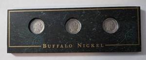 lot 16 image: 3 Buffalo Nickels 1935, 1936 1937