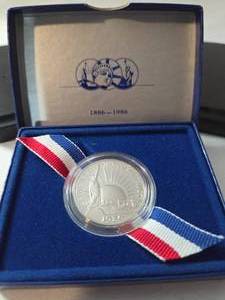 lot 21 image: 1986 Liberty Half Dollar Proof