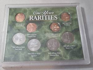 lot 22 image: One Year Rarities Pennies and Nickels