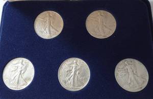 lot 30 image: Silver Walking Liberty  Half Dollar Collection