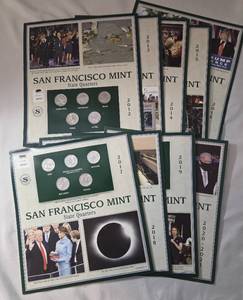 lot 37 image: 2012- 2021  San Francisco Mint State Quarters