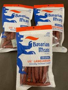 lot 164 image: NM 5 - Bavarian Meats Lil Landjaeger Original 10 oz - 3-Pack