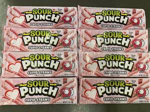 lot 178 image: UT 5 - Sour Punch Cupid Straws 3.2 oz - 8-Pack Candy