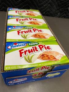 lot 225 image: Trol - Hostess Apple Fruit Pie - 8 PiesBox, 4-Box Case (32 Pies Total)