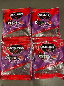 lot 335 image: KS 3 - Jack Links Doritos Spicy Sweet Chili Beef Jerky - 4-Pack