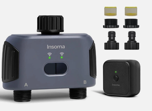 lot 109 image: Insoma 2 Zones WiFi Water Timer Sprinkler Timer for Garden Hose, APP Remote Control WiFi Hose Timers with Gateway, Voice Control with Alexa, Rain Delay and Manual Mode for Yard Lawn Watering