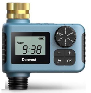 lot 115 image: Denvest Hose Timer with Brass Inlet, Water Timer for Garden Hose Faucet, Sprinkler Timer Outdoor (Used)