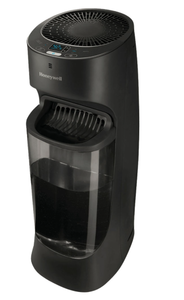 lot 200 image: Honeywell Top Fill Cool Moisture Tower Humidifier with Digital Humidistat - Black, HEV620B