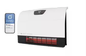 lot 7 image: HEAT STORM 1500W Phoenix WiFi Infrared Wall Unit Wi-Fi Smart Heater in White