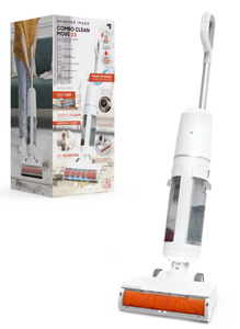 lot 9 image: Sharper Image Combo Clean Move 03 Cordless Wet & Dry Stick Vacuum White (Slightly Used)