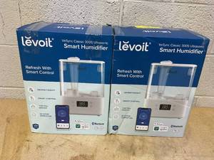lot 405 image: LOT OF 2 Levoit - VeSync Classic 300S Ultrasonic Smart Humidifiers - White
