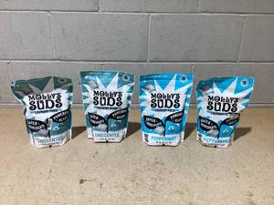 lot 155 image: LOT OF 4 Mollys Suds Peppermint & Unscented Pods