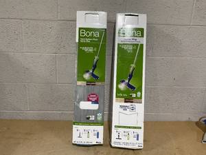 lot 247 image: LOT OF 2 Bona Hard Surface Spray Mops
