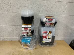 lot 322 image: LOT OF 5 Goodcook Meal Prep Containers