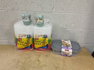 lot 324 image: LOT OF 5 Food Storage Containers