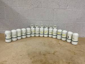 lot 188 image: LOT OF 15 Biom Refillable Wipe Dispensers With Magnetic Lids