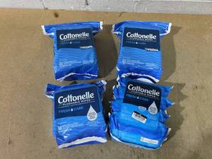 lot 198 image: LOT OF 4 Cottonelle Flushable Wipes